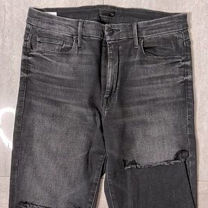 MOTHER High Waisted Looker with Ankle Fray